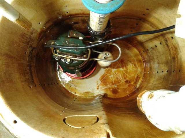Sump Pump Before Maintenance