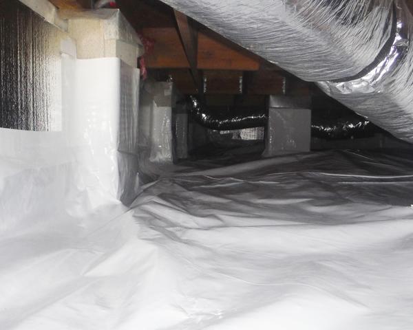 Air coming out of the HVAC ductwork can be captured and kept in the home with an encapsulated crawl space, unlike an open crawl space where the air can be released out of the foundation walls and into the open world.