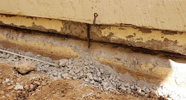 Concrete Stem Wall Repair: Rusting Rebar