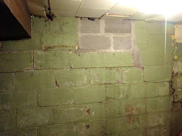 Cracked and Shifting Foundation Block Wall in Eau Claire, WI