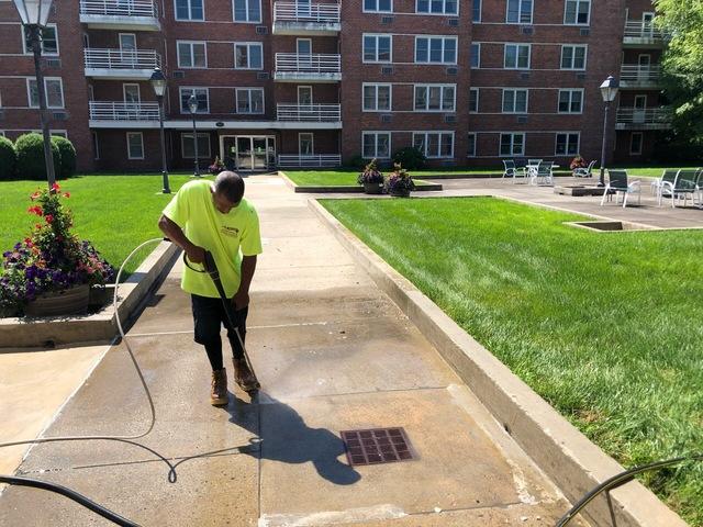 Washing the Walkway