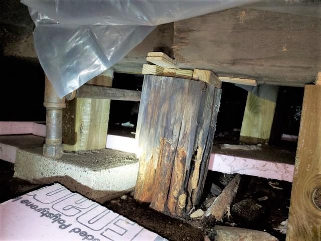 Rotting Wooden Supports in Duluth, MN Home