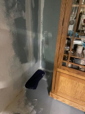 Waterproofing needed in basement of home in Mayfield, KS