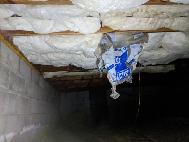 Crawl Space Ceiling Insulation