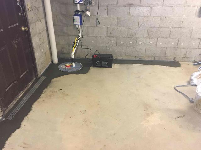 SuperSump and TrenchDrain Installed