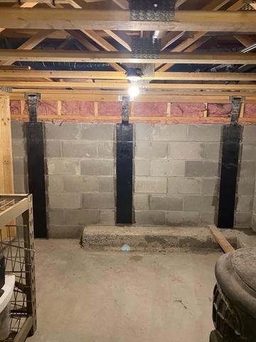 CarbonArmor® Wall Defense Straps stops foundation movement in Tower, MN