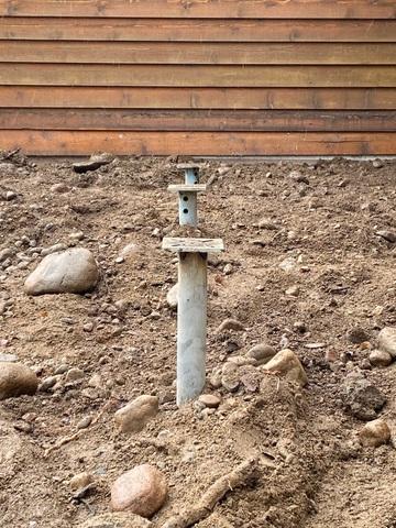 Permanent support for decks and porches