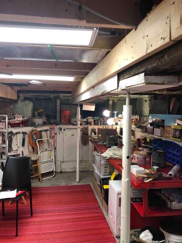 Aperçu de son sous-sol avant les travaux