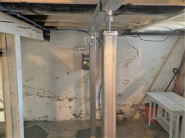 Supplemental Steel Beam Installed