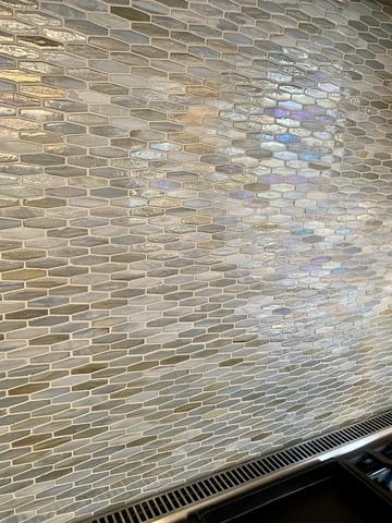 Seafoam Mosaic Backsplash