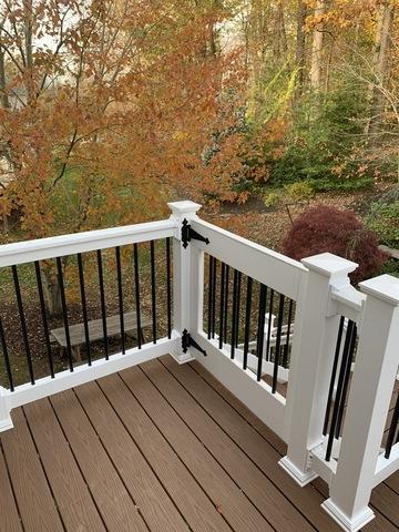 Black and White Deck Railing