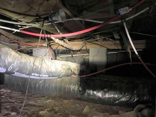 Exposed Wiring and Ducting