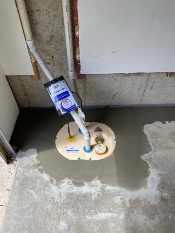 TripleSafe was installed to keep the basement dry with triple the protection.