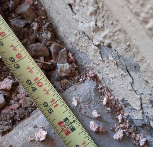 Failing Concrete Stem Wall