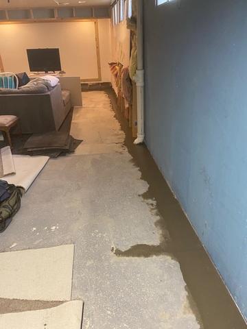 Waterproofed Basement