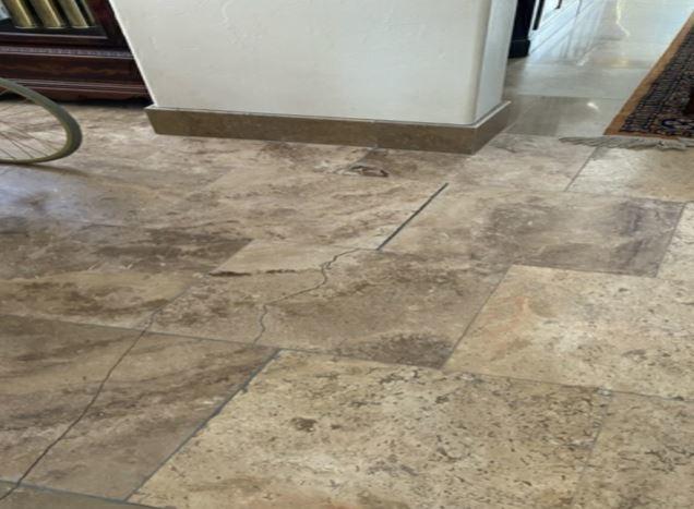 Interior Tile Crack