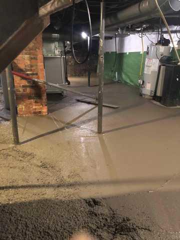 Newly Poured Floor