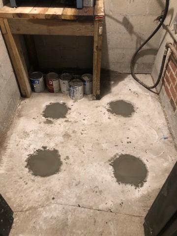 Pier Holes Filled in