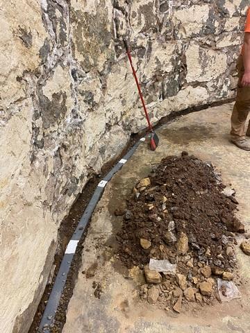 Excavated Material for Drain Tile