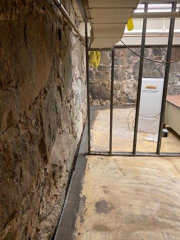 New Drain Covered in Concrete