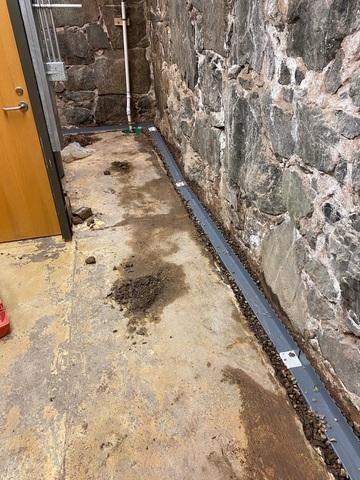 WaterGuard® Along Basement Perimeter