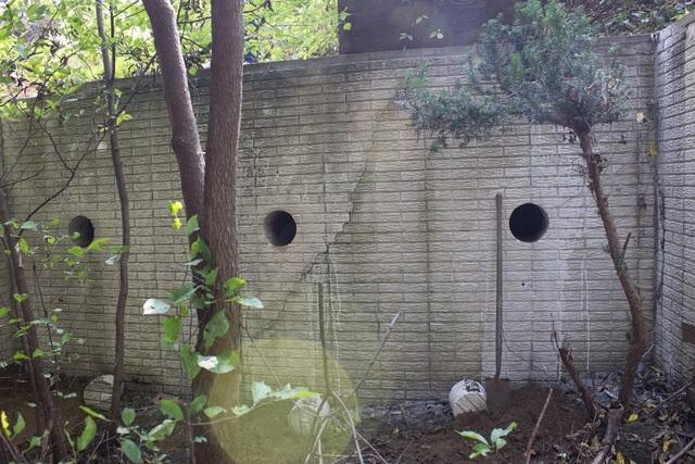 <p>This is another view of Tie Back Helical Holes that will fix the failing retaining wall.</p>