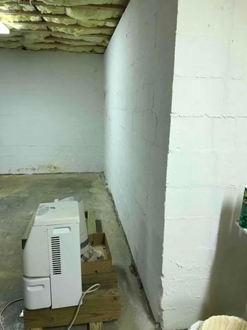 Waterlogged Block Wall