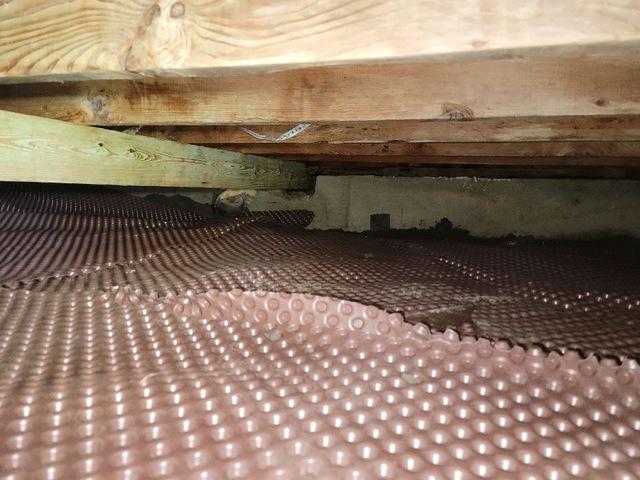 During Crawl Space Remediation