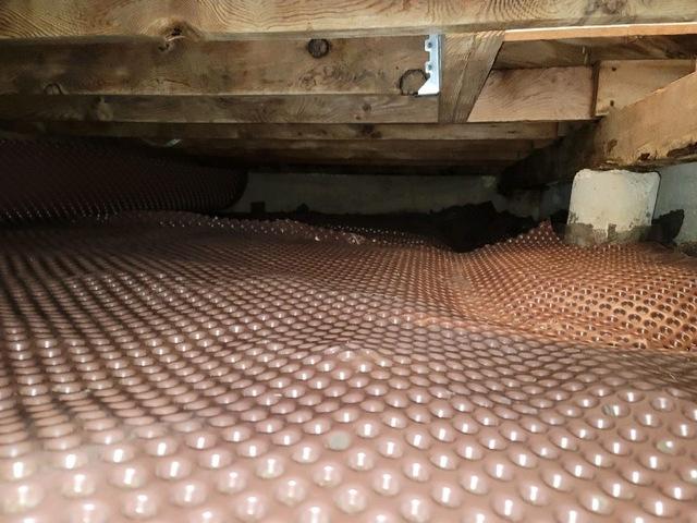 During Crawl Space Remediation