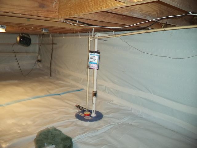 CleanSpace will serve as a barrier to moisture that will make its way into the crawlspace.