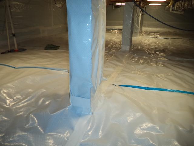 CleanSpace will serve as a barrier to moisture that will make its way into the crawlspace.