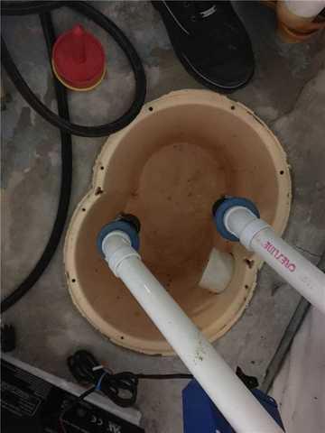 Sump Pump Cleaned