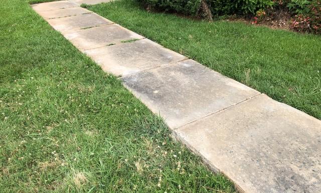 Leveled Concrete Walkway