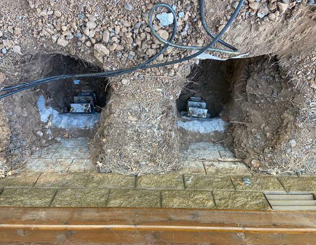 Installed Support Piers