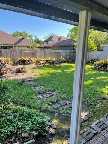 Bench from the backyard to be hauled away.
