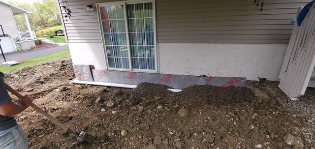 Securing The Footing Drain