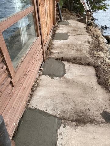 Multiple Piers Work Together To Stabilize Sinking Foundation In Cook, MN