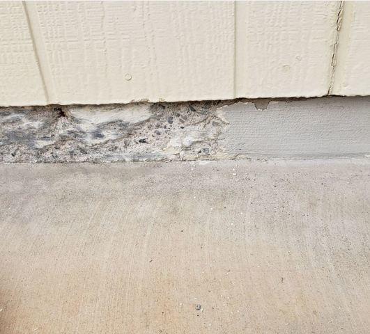 Crumbling Concrete Stem Wall