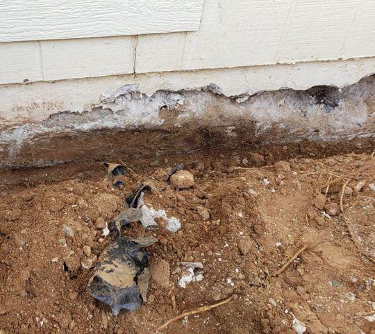 Flaking & Crumbling Stem Wall