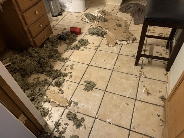 Before Water Damage Cleanup