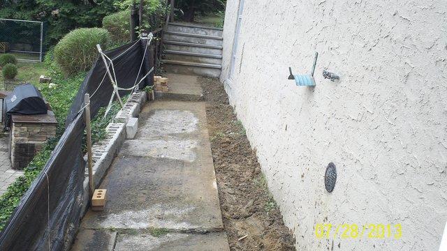 After the job is complete and the holes are back filled you can hardly tell any work was done