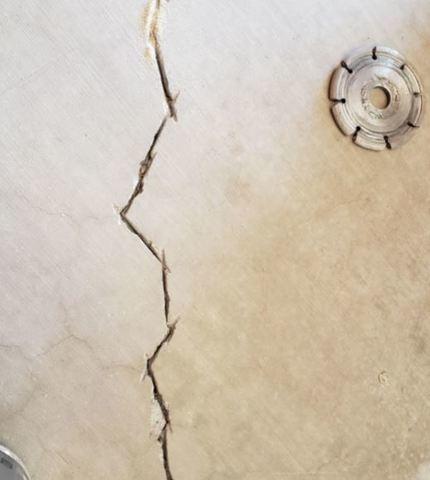 Concrete Crack on the floor