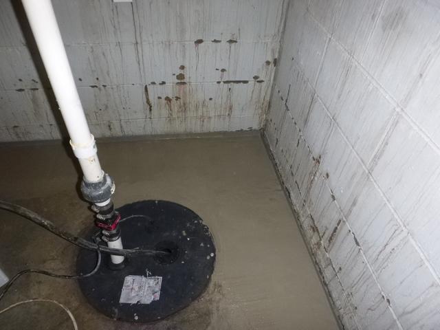 WaterGuard will pull water into its drain and it will guide it to a sump pump to be discharged.