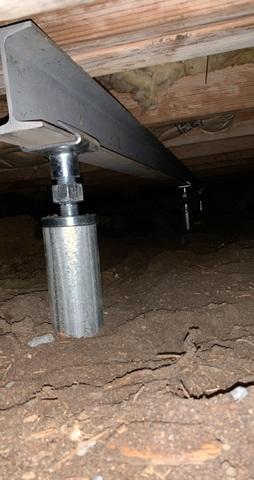 This is another area where SmartJacks were installed in a tighter area of the crawlspace.