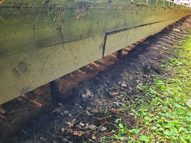 Soil Washout at Shoreline