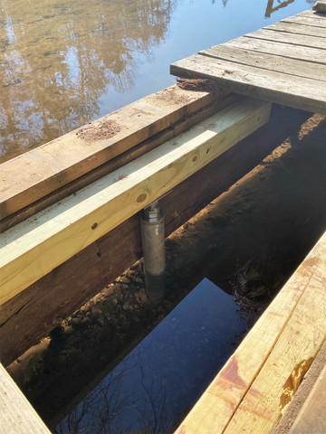Helical Piers Driven Beneath Water's Surface