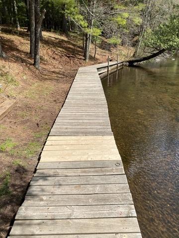 Entire Dock and Canoe Landing Support in Brule, WI