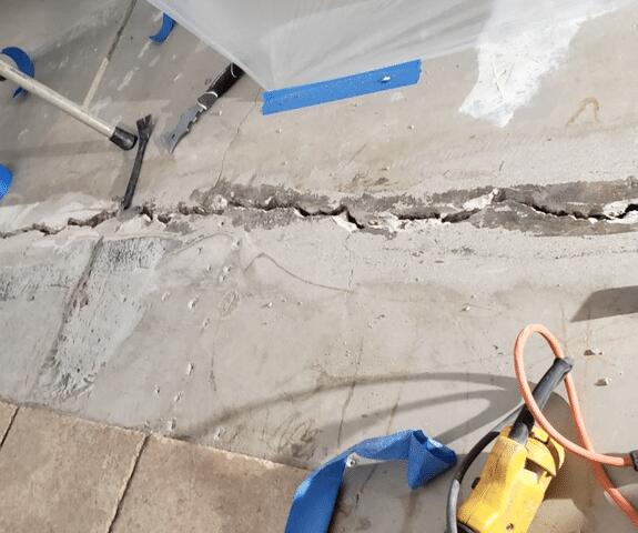 Concrete Crack on the floor