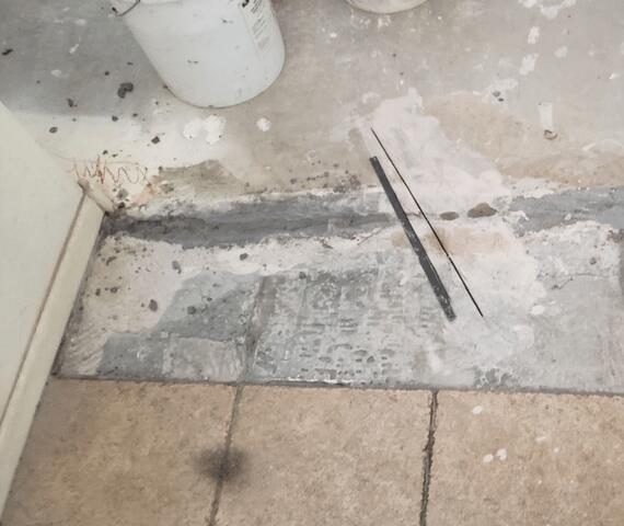 Concrete repair: Crack Stitching Final Work
