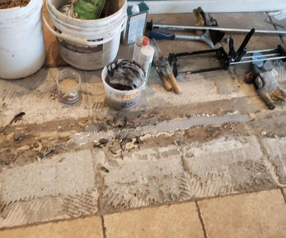 Mid Concrete Crack Repair Process
